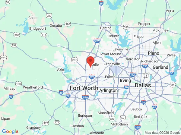 Service area map - Dallas Fort Worth metroplex